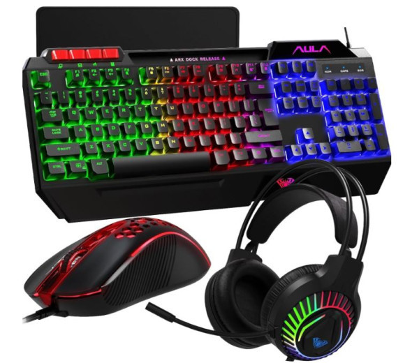 Gaming komplet Aula T650 4u1, USB, Zicni