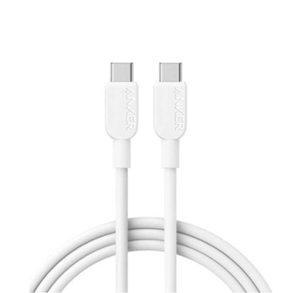 Kabl ANKER USB-C to USB-C 6ft (240W) Braided White