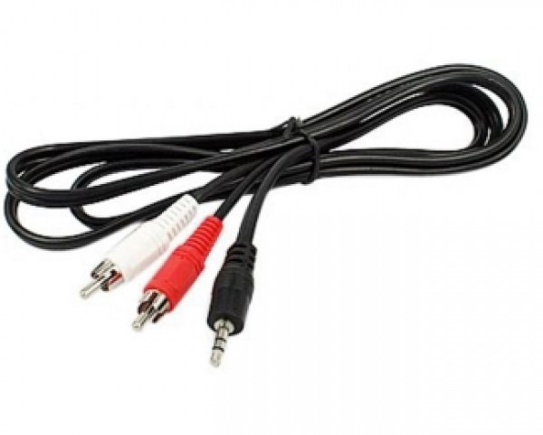 Kabl E-Green Audio 3.5mm-2xRCA MM 5m crni