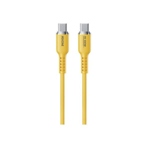 Kabl WEKOME WDC-11 USB-C 1.2m Yellow 100W